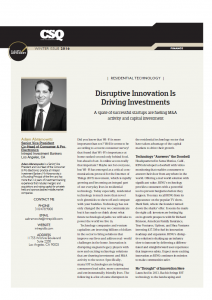 disruptive innovation